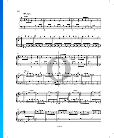 Sonata in F Major, P. XII: 44: 3. Finale Sheet Music