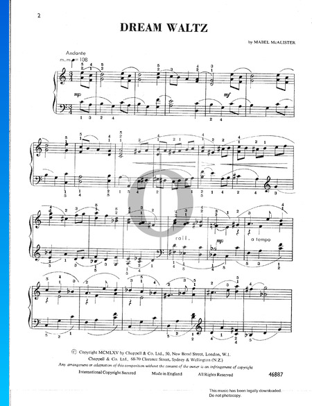 Dream Waltz Partitura