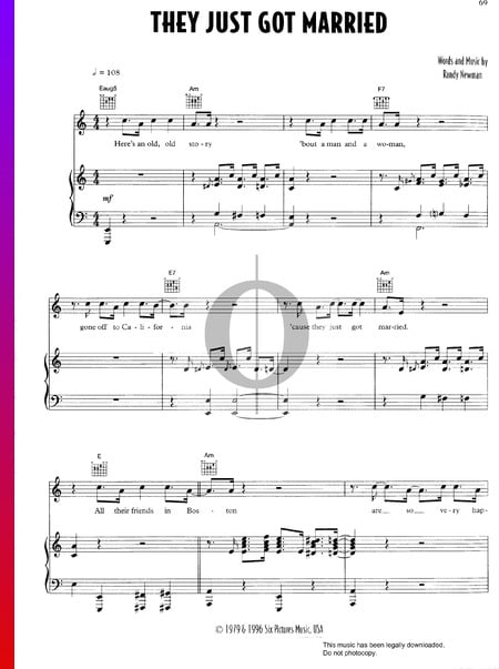 They Just Got Married Sheet Music