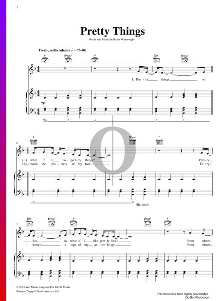 Pretty Things Musik-Noten
