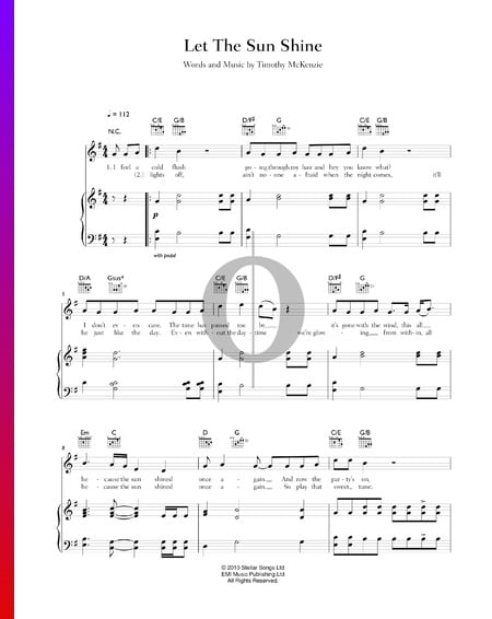 Let The Sun Shine Musik-Noten