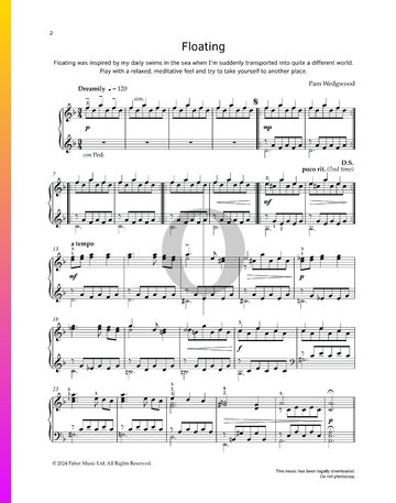 Floating Sheet Music