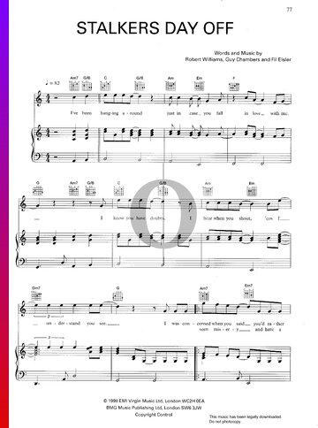 Stalkers Day Off Sheet Music