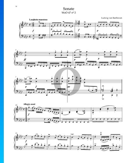 Sonate in f-Moll, WoO 47 Nr. 2: 1. Larghetto maestoso