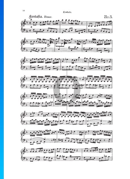 Fantasia, TWV 33:5 Sheet Music