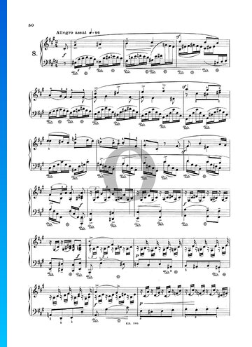 Novellette in F-sharp Minor, Op. 21 No. 8 Partitura
