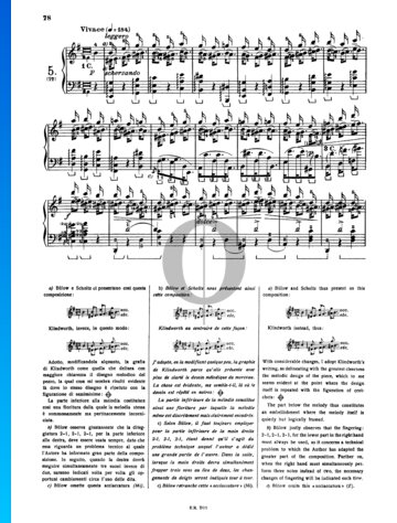 Étude in E Minor, Op. 25 No. 5 Spartito