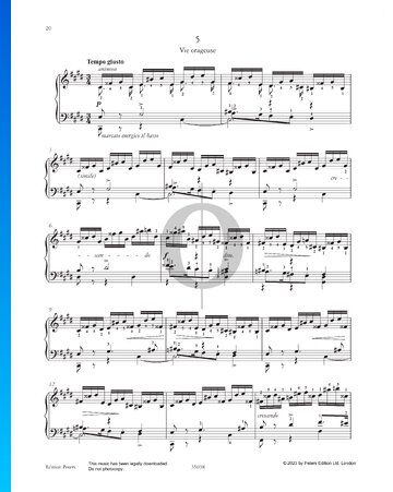 Partition Etude in C-sharp Minor: Vie orageuse