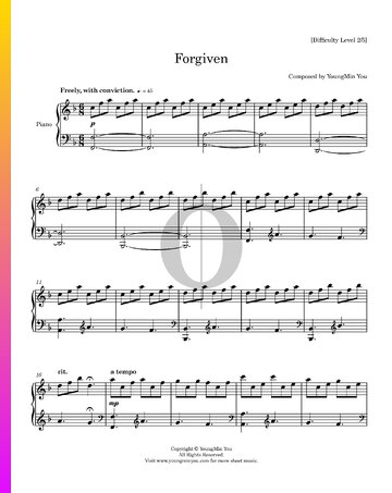 Forgiven Sheet Music