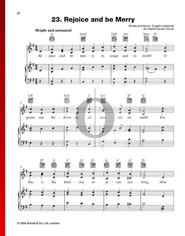 Rejoice And Be Merry Sheet Music