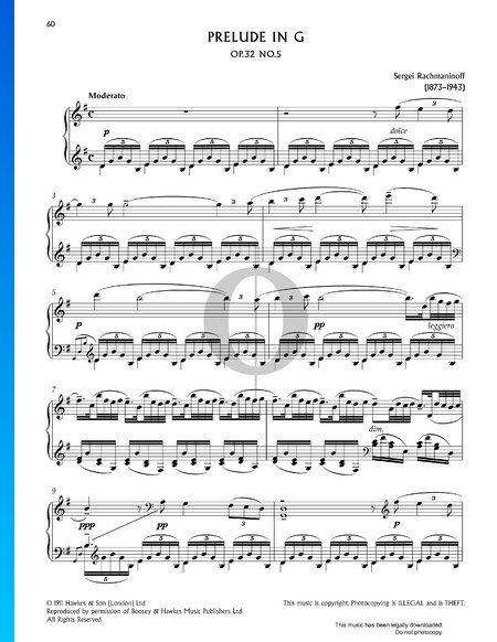 Prelude in G-Dur, Op. 32 Nr. 5