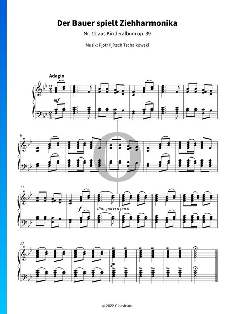 Children's Album, Op. 39 No. 12: Peasant Playing Accordion