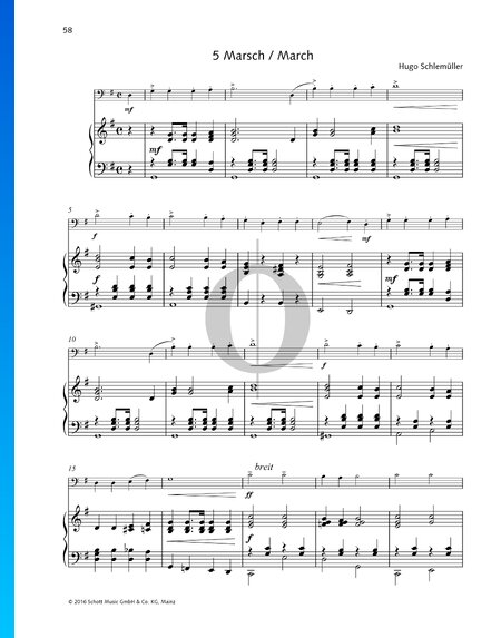 Six Easy Concert Pieces, Op. 12: 5. March