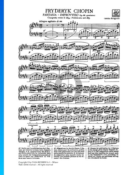 Fantaisie Impromptu C-sharp Minor, Op. post. 66