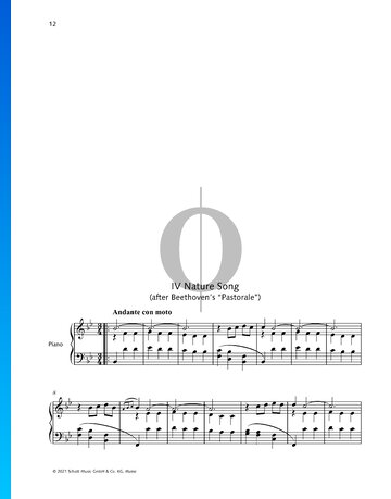Nature Song (After a Theme from Symphony No. 6 in F Major, Op. 68) Sheet Music