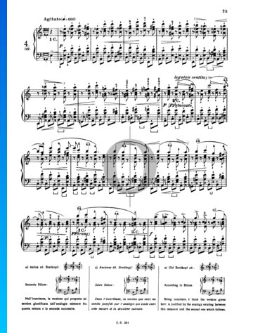 Etüde in a-Moll, Op. 25 Nr. 4 Musik-Noten