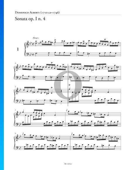 Sonate in g-Moll, Op. 1 Nr. 4