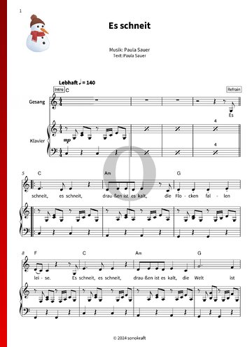 Es schneit Sheet Music