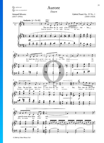 Aurore, Op. 39: No. 1 Sheet Music