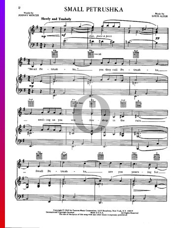 Small Petrushka Sheet Music