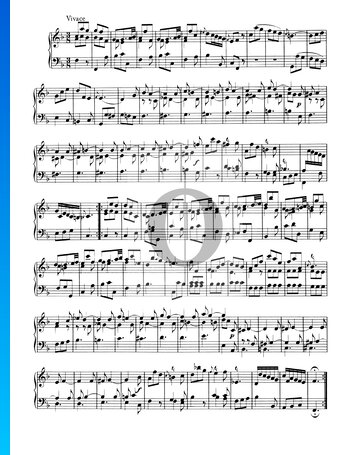 Sonata No. 1, Wq 48: 3. Vivace Sheet Music