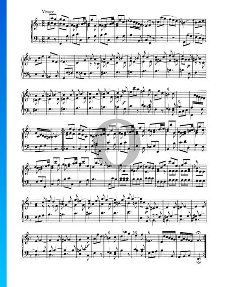 Sonate Nr. 1, Wq 48: 3. Vivace Musik-Noten