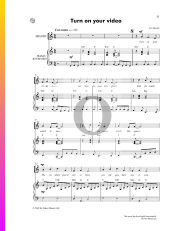 Turn On Your Video Sheet Music