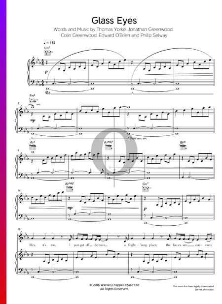 Glass Eyes Musik-Noten