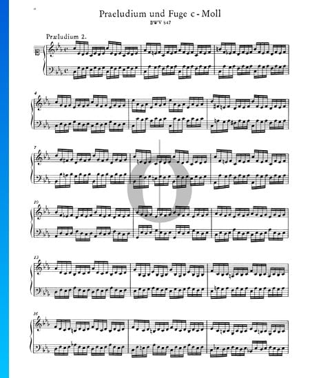 Praeludium 2 c-Moll, BWV 847