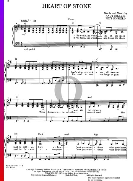 Heart Of Stone Sheet Music