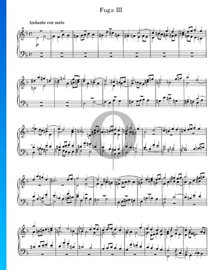 Fuge d-Moll Nr. 3, Op. 16 Musik-Noten