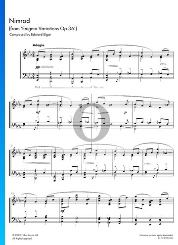 Enigma Variationen, Op. 36: Nimrod Musik-Noten