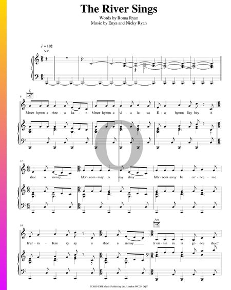 The River Sings Sheet Music