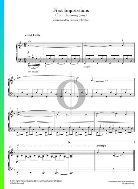 First Impressions Musik-Noten
