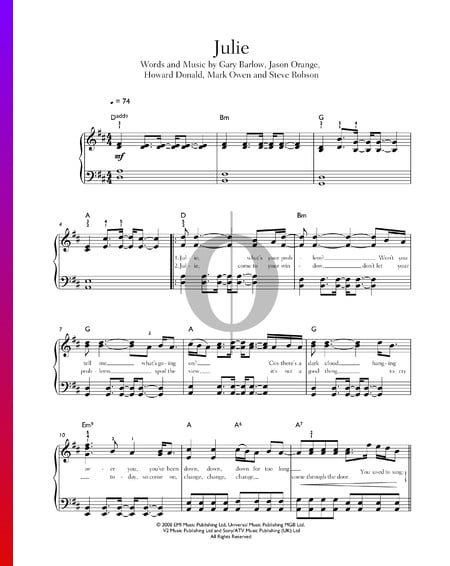Julie Sheet Music
