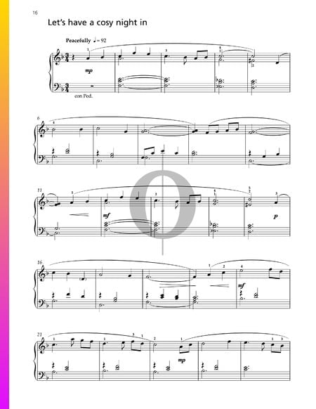 Let's Have a Cosy Night In Musik-Noten