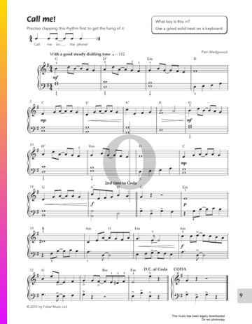 Call Me! Sheet Music