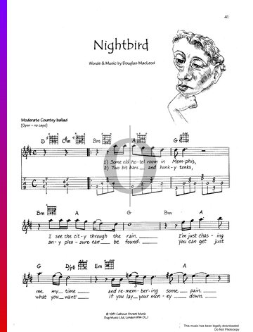 Nightbird Partitura