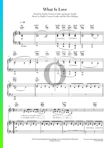 What Is Love Sheet Music