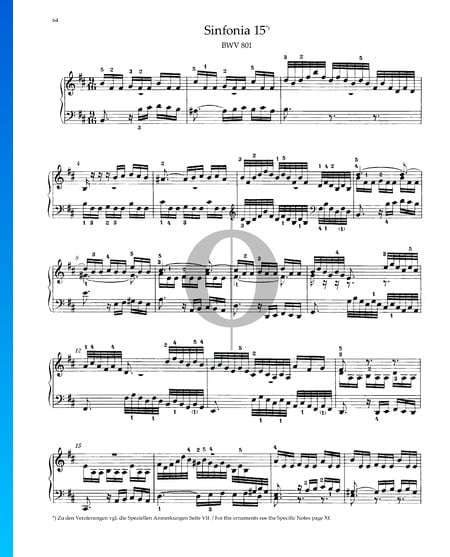 Sinfonia 15, BWV 801
