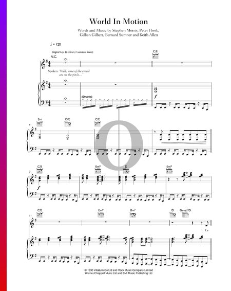 World In Motion Sheet Music