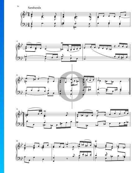Partita in G Minor, BWV 1004: 3. Sarabanda Sheet Music