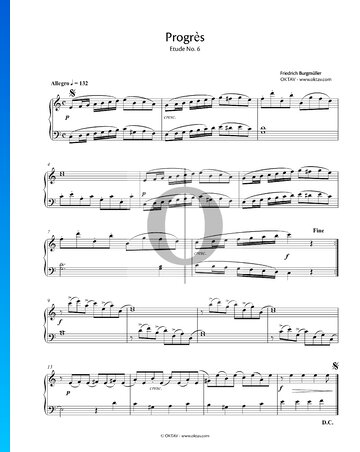 Progrès, Op. 100 No. 6 Sheet Music