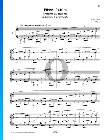 Pièces Froides: Danse de travers No. 1 Sheet Music