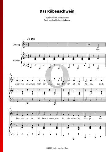 Das Rübenschwein bladmuziek