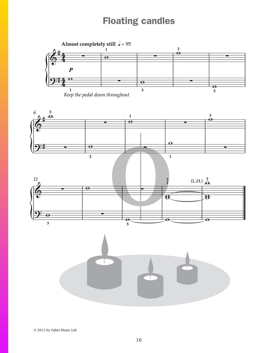Floating candles (Paul Harris) Piano Sheet Music OKTAV