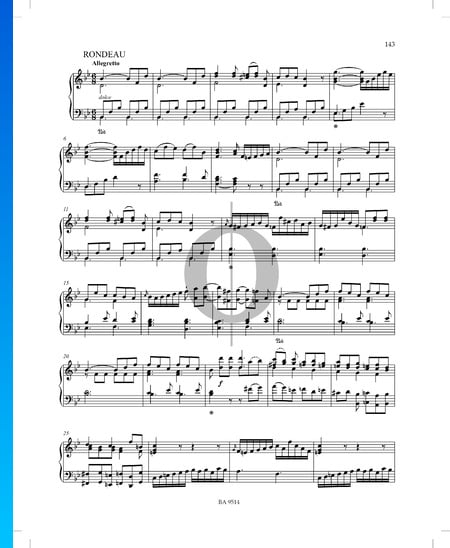 Sonata in B-flat Major, P. XII: 43: 3. Rondo