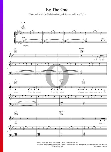 Be The One Musik-Noten