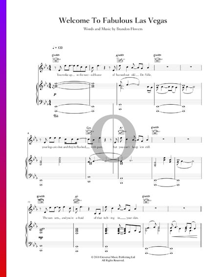 Welcome To Fabulous Las Vegas Musik-Noten