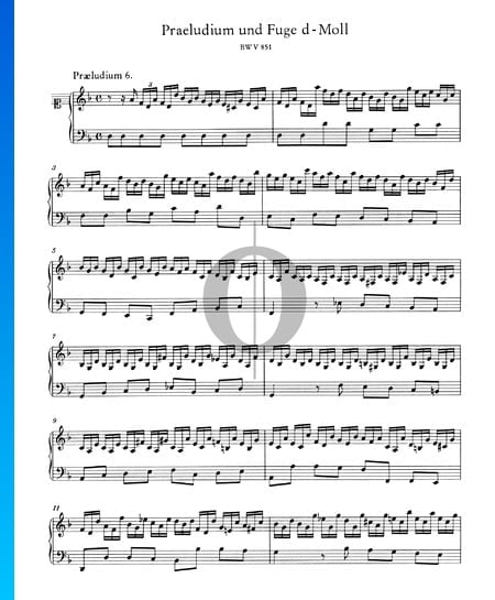 Preludio 6 en re menor, BWV 851